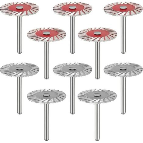 10 x 40 mm Steinbearbeitungsblätter, Mini-Turbo-Diamant-Graviersägeblätter, Metalltrennscheibe