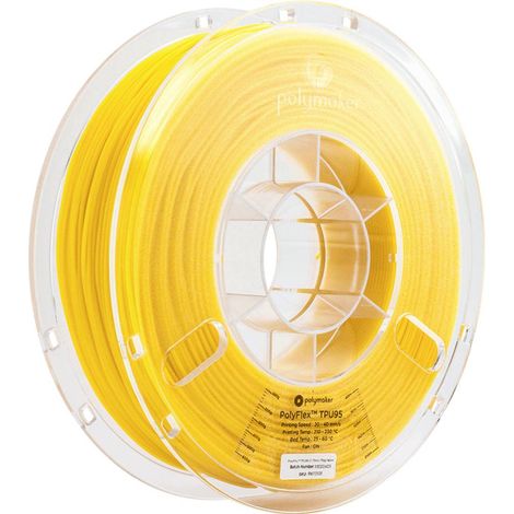 Polymaker PD01004 PolyFlex TPU-95A Filamento per stampante 3D TPU flessibile 1.75 mm 750 g Giallo 1 pz.