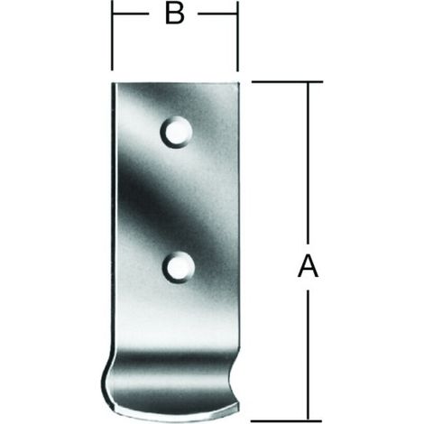 VORMANN Schließhaken für Spannverschluss gekröpft,L46mm Edelstahl rostfrei