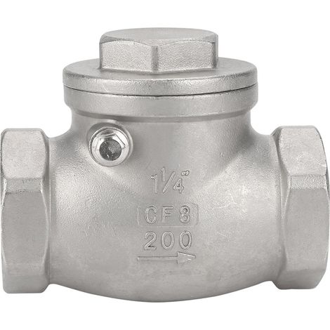 Clapet anti-retour fileté en acier inoxydable 304 DN32 (1/5)