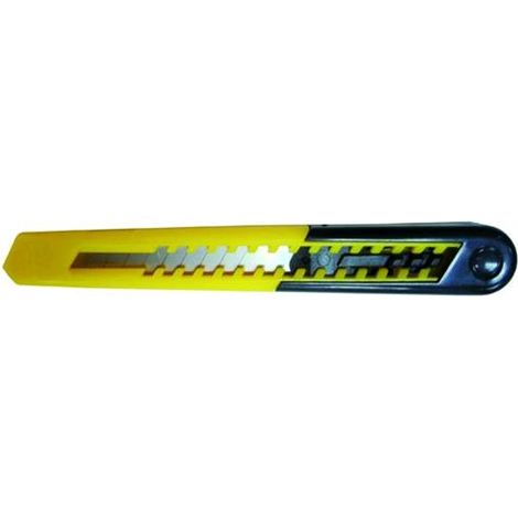 Coltello Lama A Spezzare Blinky Plastica Giallo Small 9 Mm