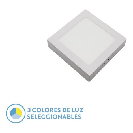 FABRILAMP Downlight Superf.gabro 12w 3000k-4000k-6500k White 1080lm 3x17x17 Cm (1/2)