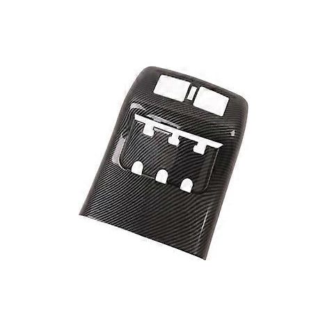 Zubehör für die hintere Armlehnenbox aus Kohlefaser mit Lüftungsschlitzen für den Innenraum des Nissan Navara NP300 (2016–2021).