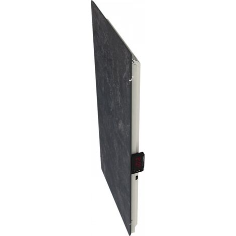 Radiateur à inertie TACTILO Vertical Natura Noir 1300W - Valderoma NN13VEA (1/4)
