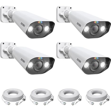 Caméra de sécurité, 8MP Haute Définition, Vision Nocturne Capable, 4PCS 5MP Caméras (1/2)