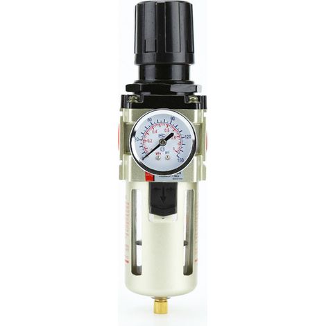 Réducteur de pression Régulateur d'air comprimé Filtre et Manomètre 1/2" Filetage femelle(G1/2)