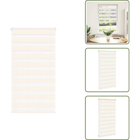 vidaXL Store zèbre beige marbré largeur du tissu 75,9 cm polyester (1/5)
