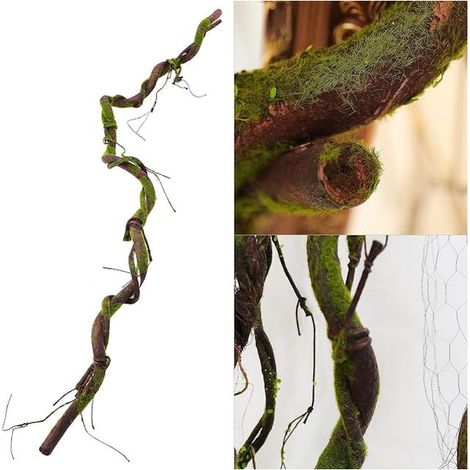 180 cm/70.9 inch Foldable Artificial Tree Branches Vine Wall Garden Hanging Plants Fake Rattan Trunk Cane for Bedroom Home Front Door Decoration (1/5)