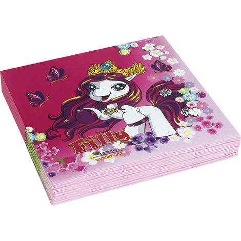 Servilletas Filly de 33x33 cm, 20 unidades.