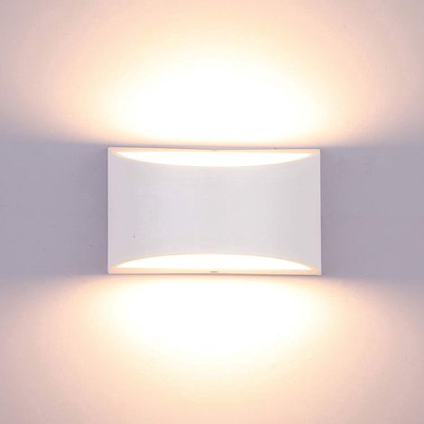 Applique murale LED orientable 7W, style moderne, éclairage haut et bas, en aluminium, blanc chaud (1/5)