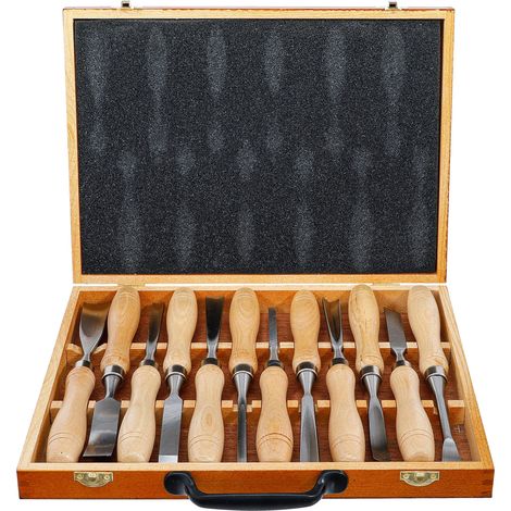 Bgs 52712, set di 12 sgorbie per intaglio