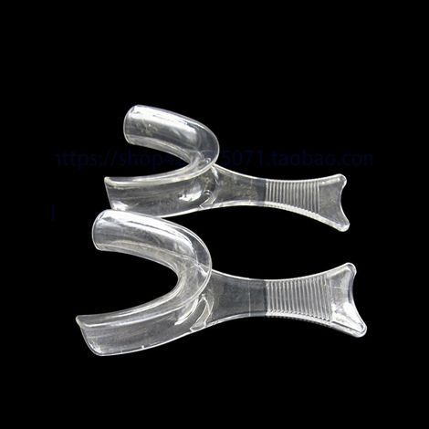 Écarteur buccal orthodontique transparent en plastique, ouvre-bouche et joue intra-oral, crochet de traction en Y.