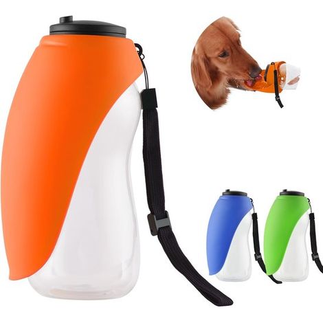 Botella de agua grande de 680 ml para mascotas para viajes,Apta para gatos y perros,Diseño a prueba de fugas,Vaso para llevar a tu gato o perro (1/5)