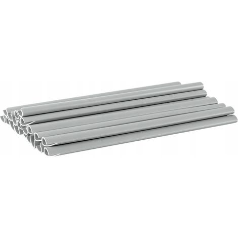 Set di 10 clip per il fissaggio del nastro per recinzioni, 19 cm, colore grigio. (1/3)