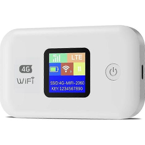 Routeur Wi-Fi mobilepoint d'accès WiFi portable 4G compatible avec les cartes SIMrouteur Internet mobile LTE pour bus (blanc) (1/5)