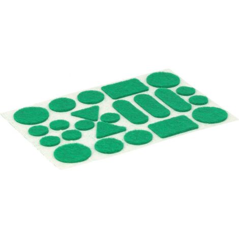 Feltrini adesivi assortiti -  verde - 20 pz.