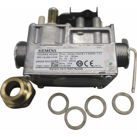 BRÖTJE Vanne à gaz VGU86S avec adaptateur a. VGU86, 7727679