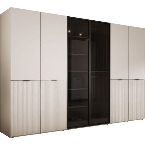 Armadio: Beige Sabbia / Vetro Antisol, 300 x 200 x 51 cm