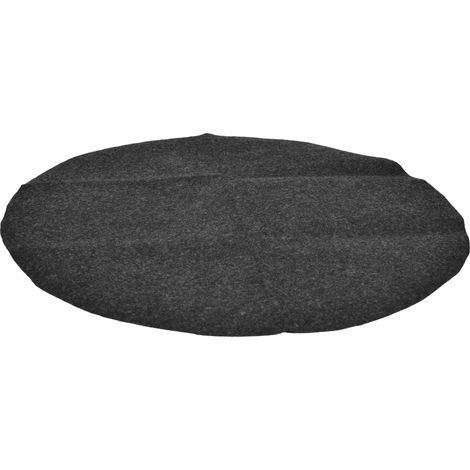 Runde, feuerhemmende und ölbeständige PE-Grillmatte für den Ofenboden, 68 cm x 68 cm, hitzebeständiger Grillschutz (1/5)