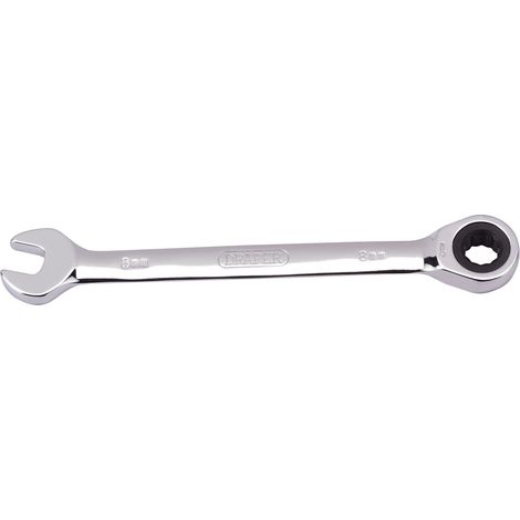 Draper 8mm Metric Ratcheting Combination Spanner (Model 31005) with HI-TORQ® Technology