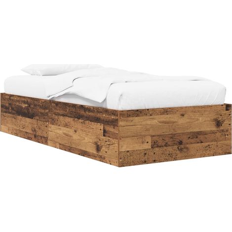 Bodenbettgestell Altholz 80 x 200 cm Holzwerkstoff vidaXL (1/5)