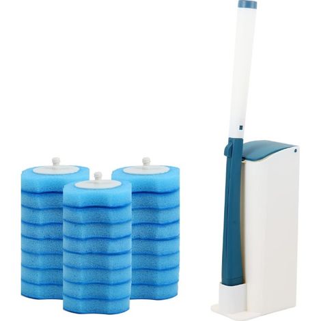 Mu Mianhua Wand-Toilettenbürsten-Set mit Halter, Toilettenreinigung