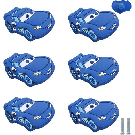 Poignées de meubles, lot 6 petits boutons pour chambre d'enfant (1/4)