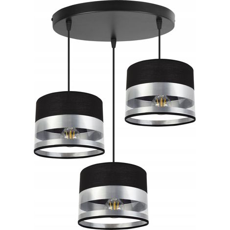 LAMPADA A SOSPENSIONE MODERNA CON PARALUME LED CROMATO (1/5)