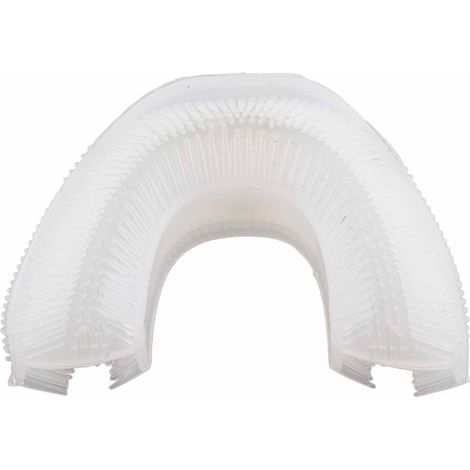 Tête de brosse à dents de rechange en silicone en forme de U pour brosse à dents électronique automatique (1/5)