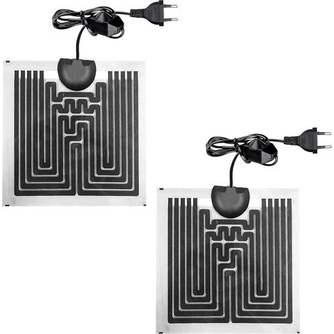 Lot de 2 coussins chauffants pour réservoir en verre, coussins chauffants réglables pour reptiles, serpents, araignées, chenilles, lézards, geckos (5 W) (1/5)