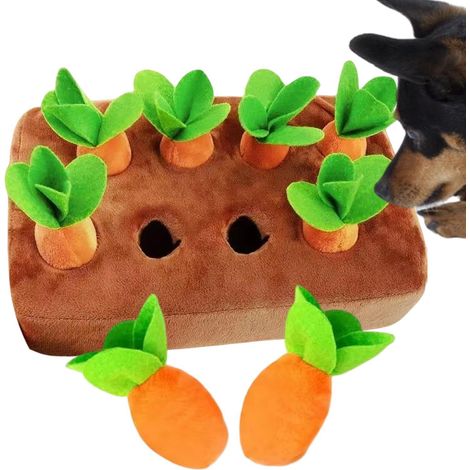 Tapis Fouille Chien Carotte Jeu Carottes pour Chien Jouet À Renifler pour Chien Jouet pour Chien Carotte pour Éliminent L'ennui Et Le Stress (1/5)