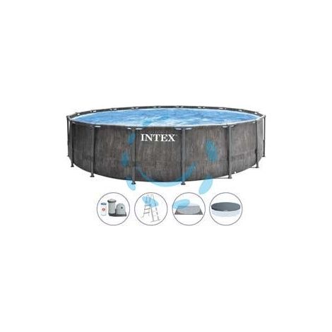 PISCINA "PRISMA FRAME GW" TONDA TELAIO PORTANTE CM.549X122H. - capacità lt.24311 - peso kg.99,7 (26744)
