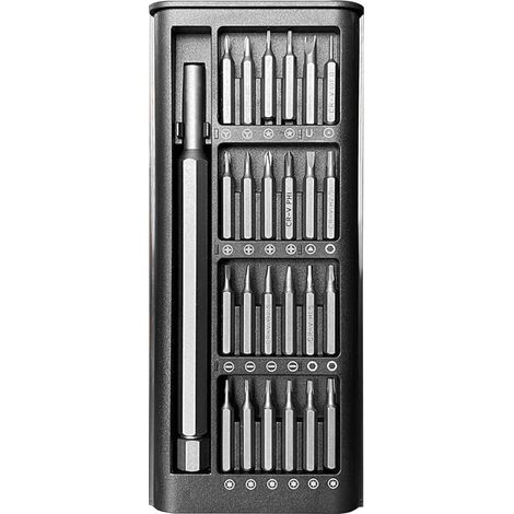 Lot 25 tournevis en acier allié chrome vanadium magnétique pour réparation ordinateur téléphone (1/5)