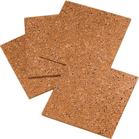 Panneau De Liege - 30,5 X 30,5 Cm - Epaisseur 4,76 Mm - Auto-Cicatrisant - Absorbant Le Bruit - Pour Mur Ou Presentation - Lot De 4 (1/5)