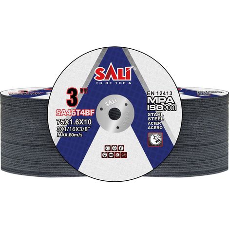 Disque à Tronçonner 76 Métal 76 X 1,6 X 10 mm Disque de Coupe 100 Pièces Disque Découper pour Meuleuse d'Angle Pour Métal, Acier et Acier Inoxydable INOX Fer (1/5)