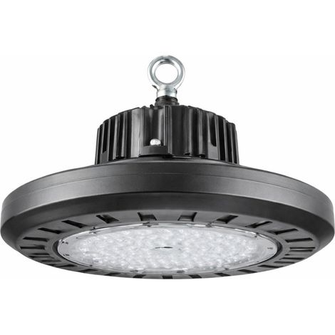 KonikS2 ECO Industrial UFO LED High Bay 95W 12500lm IP65 Ø30x7.6cm Grigio 50000H SECOM