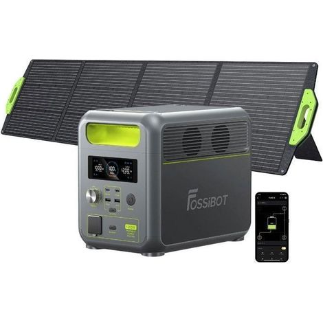 Tragbarer Generator - FOSSIBOT - F1200 - 1200W - 1024Wh - Solarpanel 200W