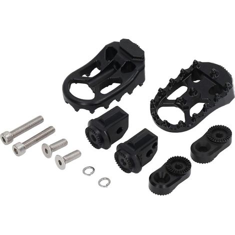 Pedane posteriori per moto in alluminio CNC con denti in acciaio inossidabile per F900R F900XR 2020-2022, nere. (1/4)