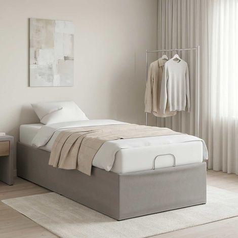 vidaXL Estructura de Cama Ajustable Eléctrica Gris Claro (1/5)