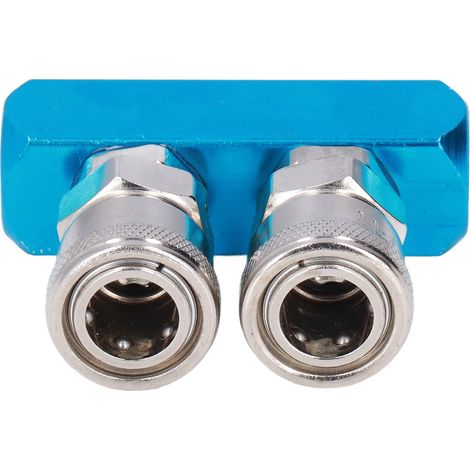 Bloc distributeur d'air droit G1/4, diviseur de tuyauterie pneumatique avec raccords, collecteur SML-2 (1/5)