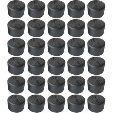 Lot de 100 embouts en caoutchouc ronds antidérapants 25 mm pour protection de sol (1/4)