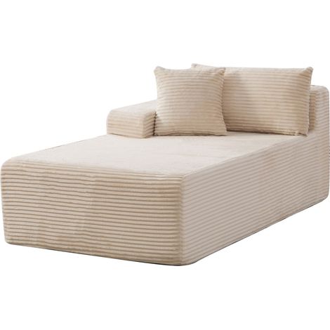 GagaCanapé modulable compressé Chenille beige 1 place (1/5)