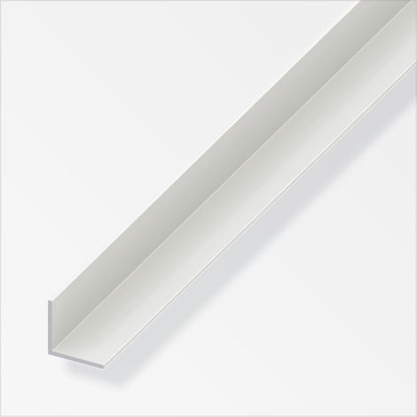 alfer Winkel PVC 2 m × 50 × 50 mm reinweiß