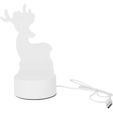 Lampe de nuit LED USB en forme de cerf 3D, lampe de chevet idéale pour Halloween et Noël, cadeau pour enfants (1/5)