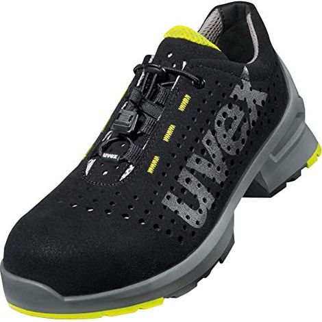 Scarpe antinfortunistiche basse Uvex 1 S1 SRC ESD 85438 - 44 - Nero/Giallo (1/4)