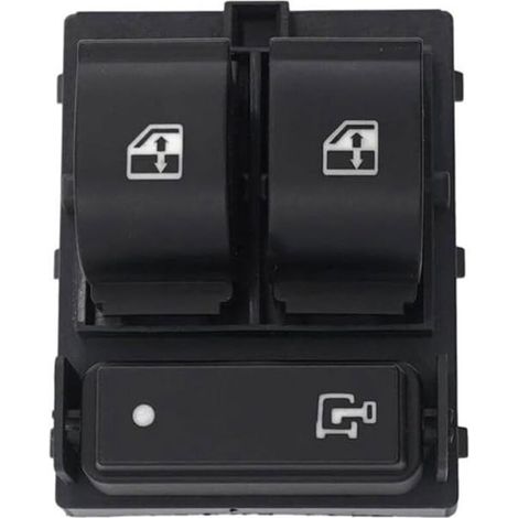 735487419 Interrupteur à bouton de lève-vitre de voiture, compatible avec Peugeot, Citroën et Fiat, commande la montée et la descente des vitres électriques. (1/4)