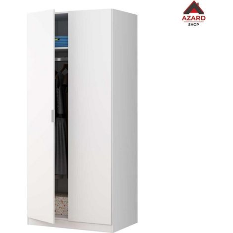 1PZ KIT ARMADIO 2 ANTE 81X52XH180 CM BIANCO (1/3)