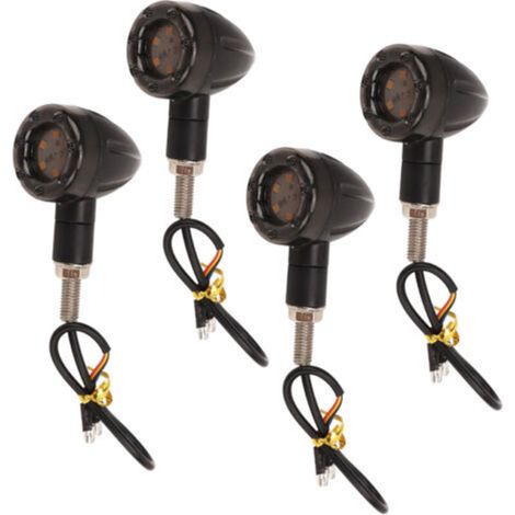 Motorrad-Blinker, 13 LEDs, Vintage-Blinker, 12 V, wetterfest, einfache Montage mit 8/10 mm Schrauben, 4er-Pack