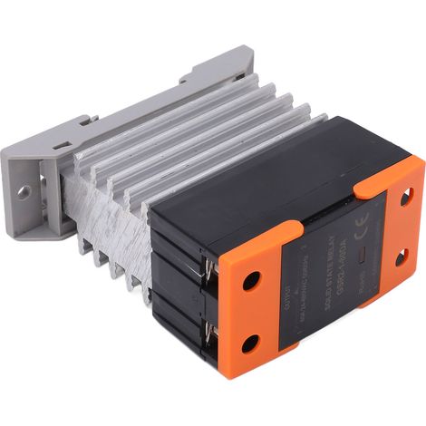 Relais statique CC/CA multi-usages, petit relais statique avec dissipateur thermique pour équipements industriels, 3-32 V CC (1/5)
