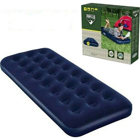 Trade Shop - Colchón Inflable Individual Colchón De Colchón De Camping Playa De Mar 185 X 76 X 22cm -